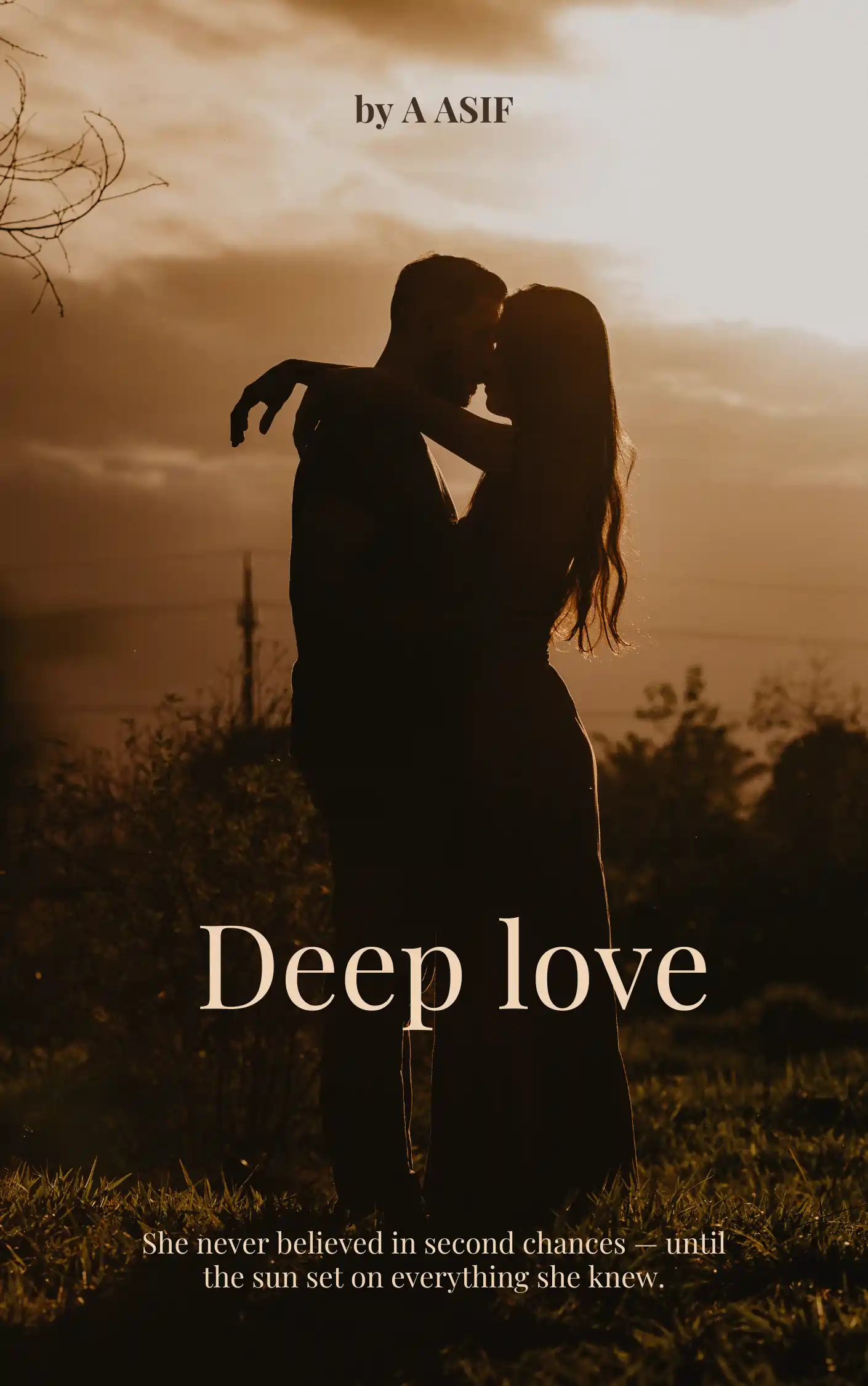 Deep Love Bold Romance Urdu Novel Complete pdf download 1 Beige and Brown Elegant Romance Novel Book Cover