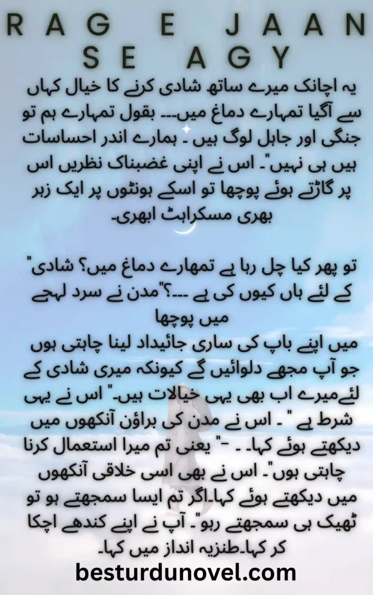 Rag E Jaan Se Agy best Romantic Novel By Shahida Azam 5 Rag E Jaan Se Agy best Romantic Novel By Shahida Azam