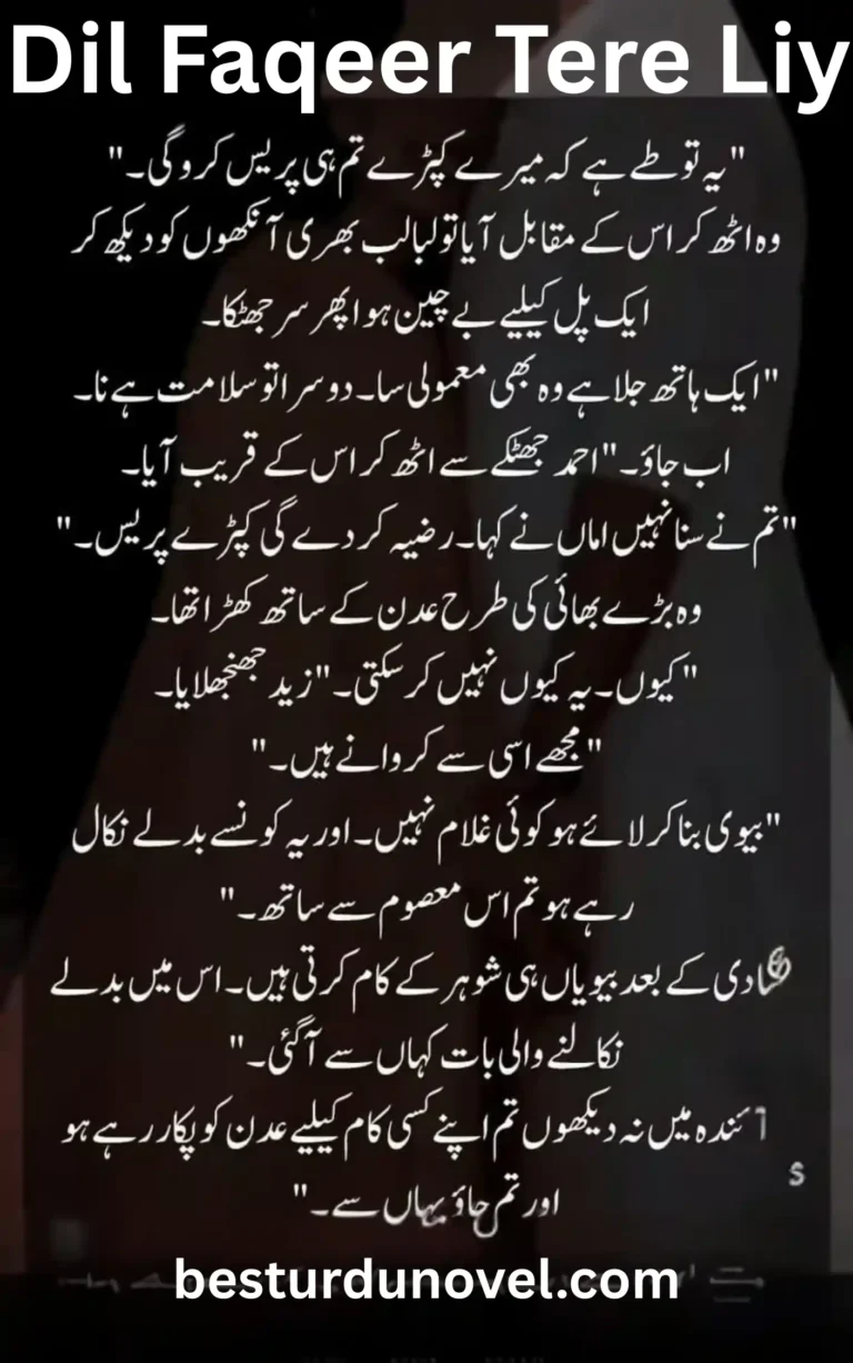 Dil Faqeer Tere Liye By Madiha Saeed Romantic Novel 2 Dil Faqeer Tere Liye