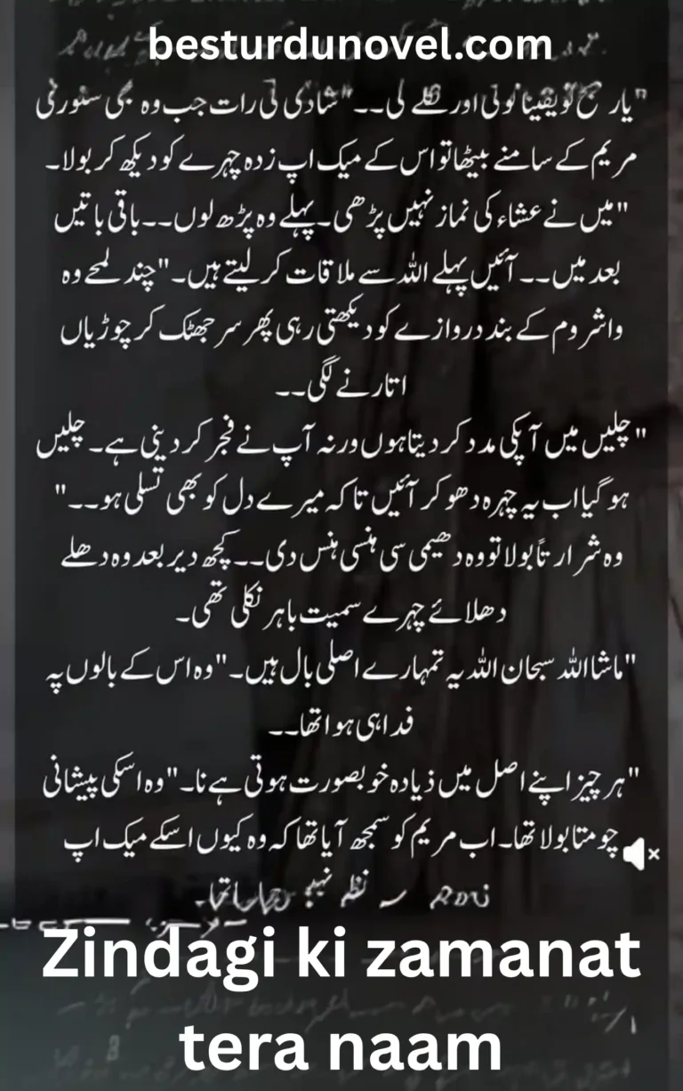 Zindagi ki zamanat tera naam by Biya Ahmed Romantic Novel 7 Zindagi ki zamanat tera naam