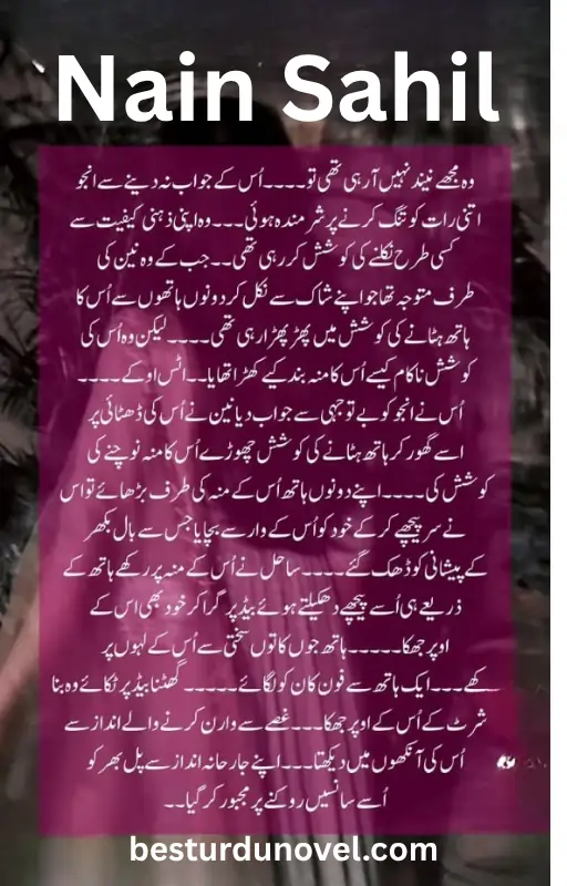 Nain Sahil by Sanaya Khan Suspense Agent based Romantic Novel 3 Nain Sahil