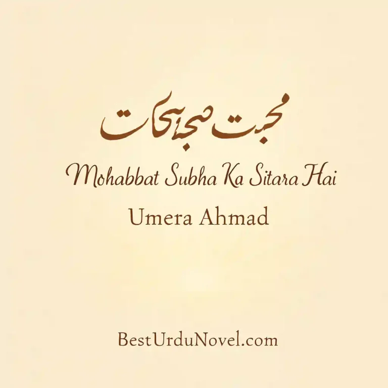 Mohabbat Subha Ka Sitara Hai