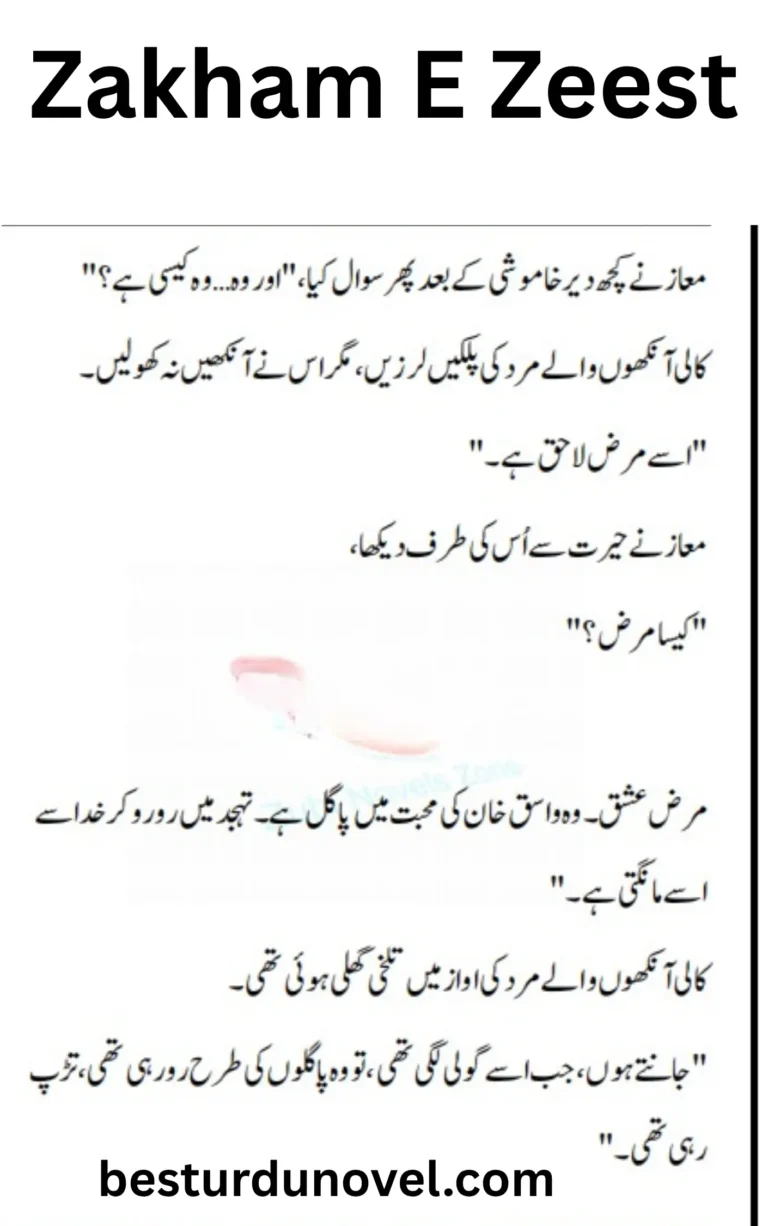 Zakham E Zeest Revenge Novel By Haleema Sadia Complete 9 Zakham E Zeest
