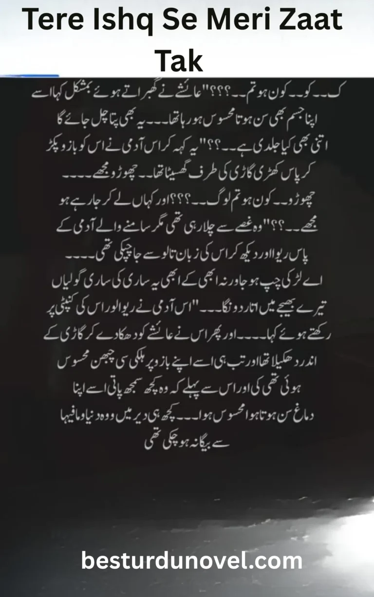 Tere Ishq Se Meri Zaat Tak By Ayesha Mughal Complete Urdu Novel 3 Tere Ishq Se Meri Zaat Tak